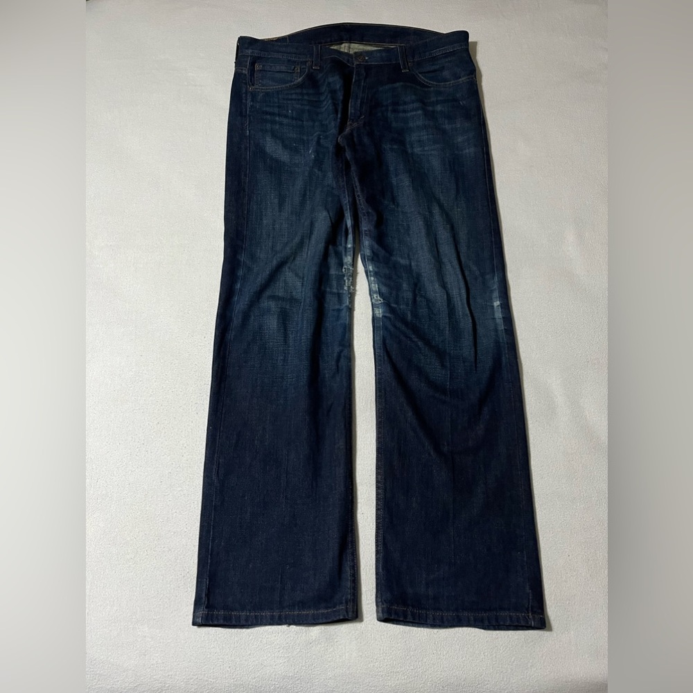 Levis 569 Mens 39x34 Loose Fit‎ Straight Leg Distressed Jeans